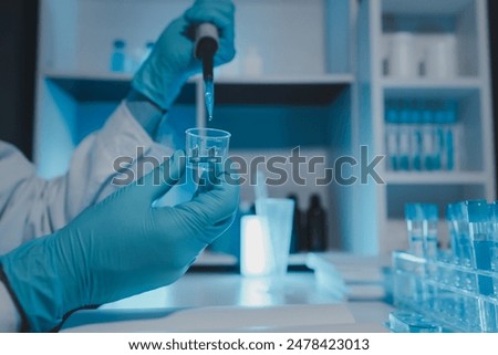 Similar – Image, Stock Photo Health care researchers working in scientific laboratory.