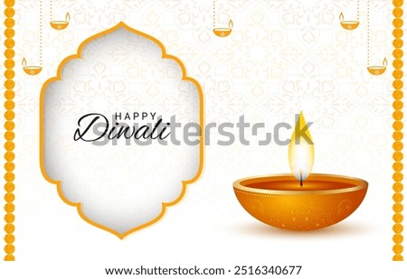 Indian festival happy diwali with decorative diwali props, diwali traditional background, diwali celebration greeting card, vector illustration