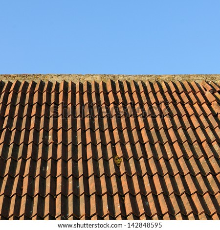 Old Roof Tiles Background
