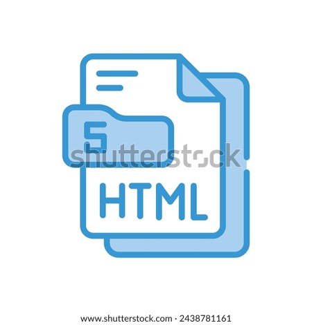 Html 5 icon vector stock illustration