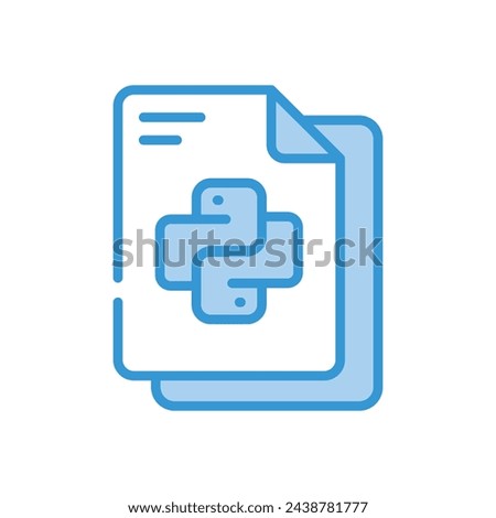 Python icon vector stock illustration