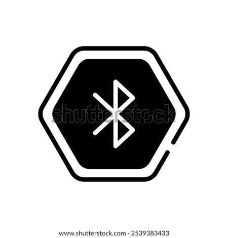 Bluetooth icon vector stock illustration