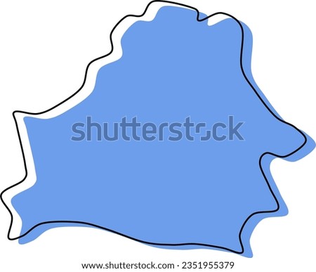 belarus map, belarus stylized vector, belarus outline, belarus