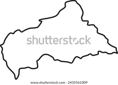 central african republic map, central african republic vector, central african republic outline, central african republic
