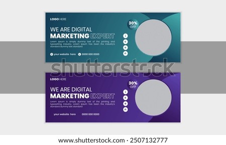 Digital marketing facebook cover page template