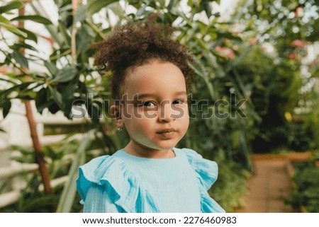 Similar – Image, Stock Photo Portrait of little girl