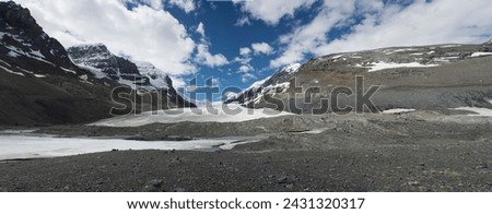 Similar – Image, Stock Photo ice age | blue plastic tarpaulin with folds is covered with hoarfrost