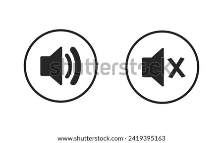 Speaker vector icon illustration  Loudspeaker icon Volume Icon