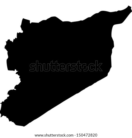 High detailed vector map - Syria 