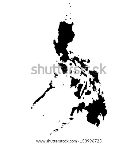 High detailed vector map - Philippines 