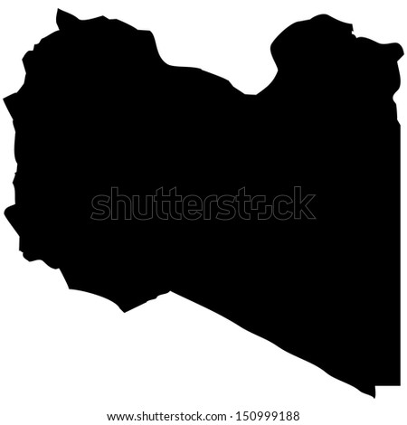 High detailed vector map - Libya 