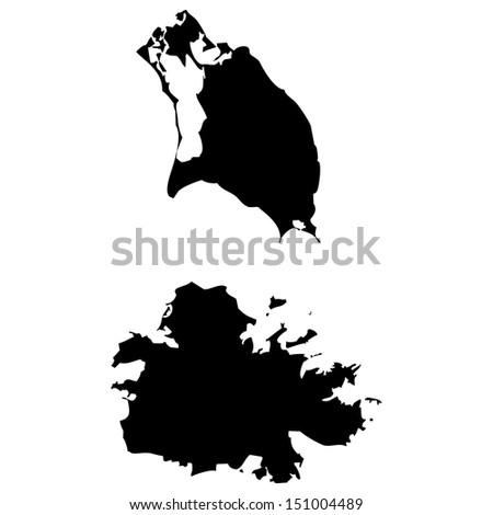 High detailed vector map - Antigua and Barbuda 