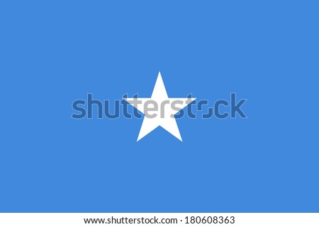 High detailed vector flag of Somalia