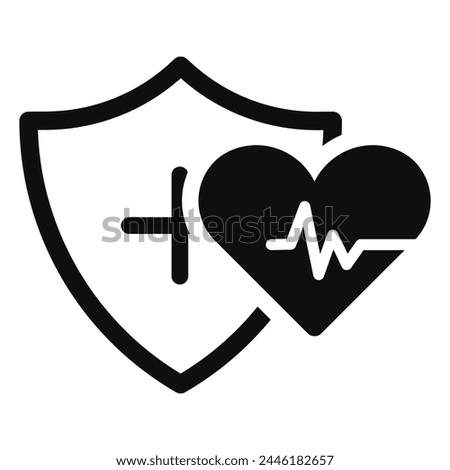 health insurance icon Collection. Insurance and assurance symbol. Vector Illustration.