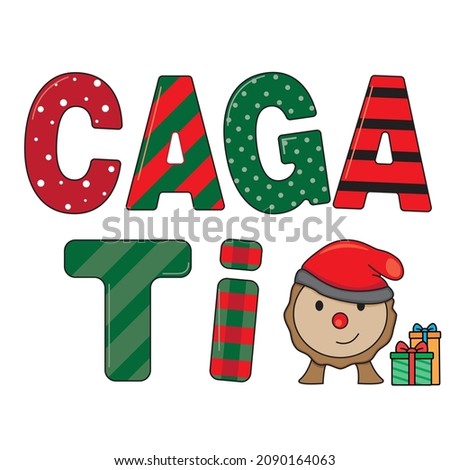 Caga tio. Traditional Christmas Celebration in catalunya