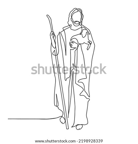 Jesus Line Drawing | Free download on ClipArtMag