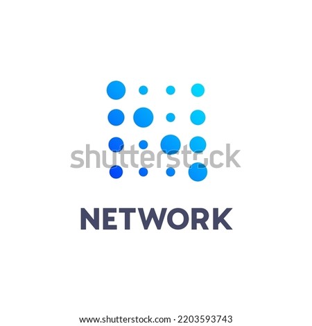 Vector logo design template for business. Letter N icon.
