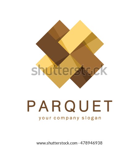 Vector logo parquet, laminate, flooring, tiles