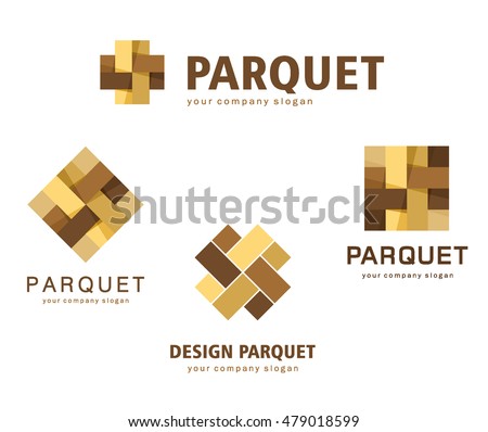 Vector logo parquet, laminate, flooring, tiles