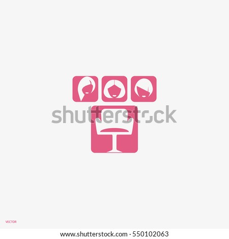 Hairdresser, A Beauty Salon, An Icon Stock Vector 550102063 : Shutterstock