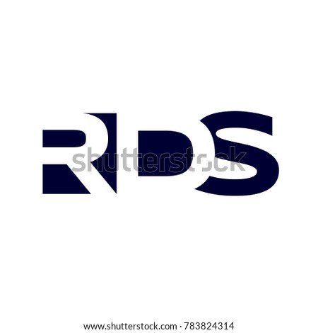 RDS Logo Branding Letter. Modern Vector Graphic Design. Useful as company name, app icon, alphabet combination, clip-art, and etc.