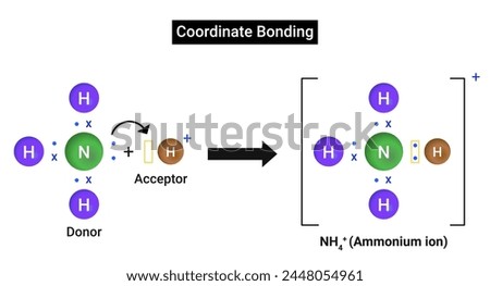 Coordinate Bonding: Octet of one atom should be complete and should have at least one lone pair of electron.