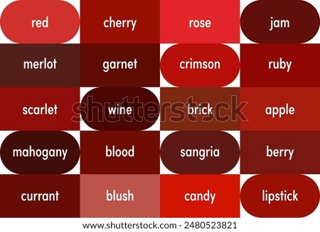 Unique Color Names for Red