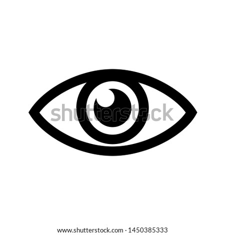 Eye sign icon – for stock