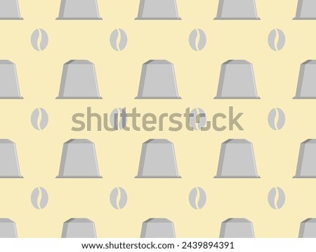 Similar – Image, Stock Photo Pattern of coffee capsules on pink background