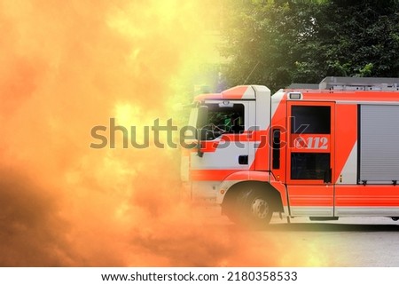 Similar – Image, Stock Photo Fire engine 112 Emergency call