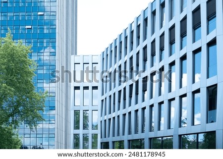 Similar – Image, Stock Photo Multi storey building glass on the ground floor