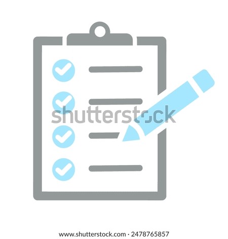 The checklist icon is a graphical representation typically used in digital interfaces to signify a list or a series of tasks that need to be completed or checked off. It commonly consists of a square 