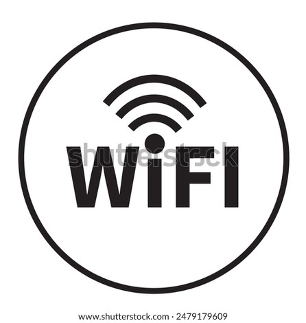 Wi-Fi signal symbols and an internet connect ionic. Wi-fi Wireless Network icon.