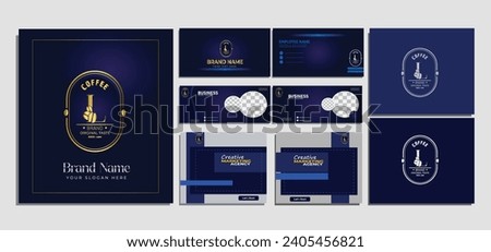 luxury L letter Coffee bean logo design template elements - vector sign. L Letter logo for business card, social post, cover photo corporate identity. luxury letter logo. 
