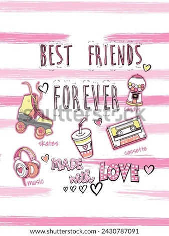 best friends forever love girl