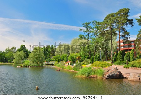 Kotka, Finland. Landscape park Sapokka, one of the best in the world