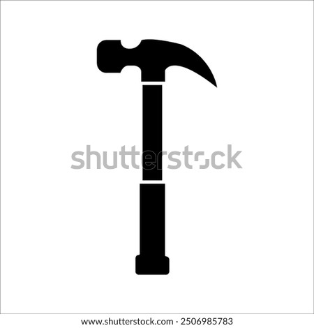 Hammer vector icon. filled flat sign for mobile concept and web design. Hammer tool glyph icon. Symbol, logo illustration. Vector graphics.