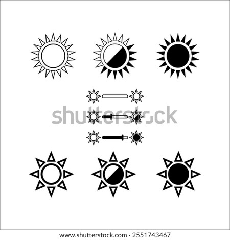 Contrast icon, brightness icon. adjust contrast icon. Signs and symbols vector illustration.