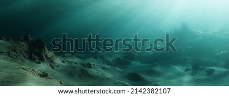 Similar – Image, Stock Photo Rippling sea with rocky coast in twilight