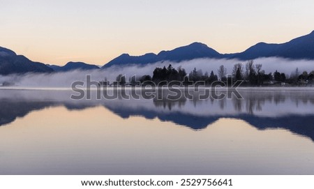 Similar – Image, Stock Photo Calm mountain landscape with green plants on hill