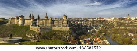 Medieval castle at Kamenets-Podolsky in Ukraine