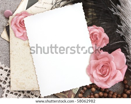 free photos vintage background with frames and flowers for