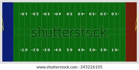 American football field background template for design work