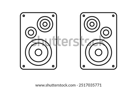 Vector Speaker Icon Set. Sound Icon Set