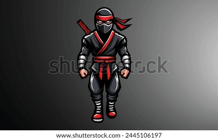 ninja mascot design logo design