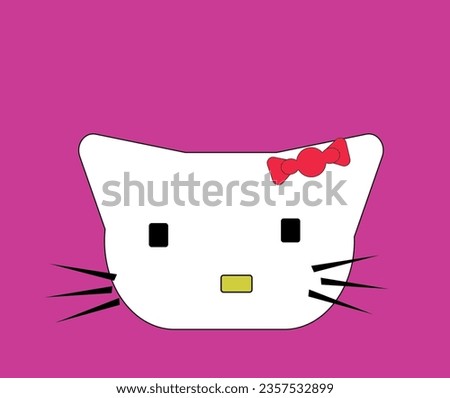 Cute cartoon cat kiki japanees