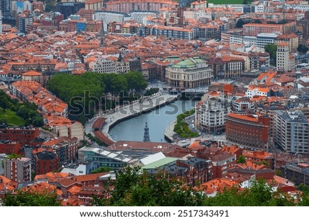 Similar – Image, Stock Photo building architecture in Bilbao city Spain, travel destination