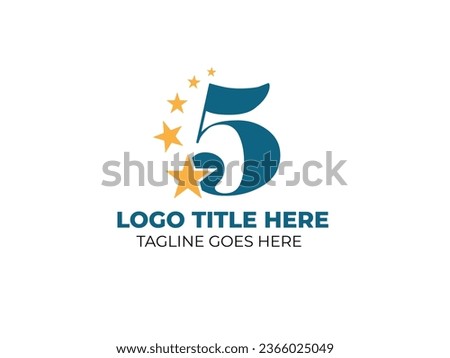 5 Star Logo Design Idea