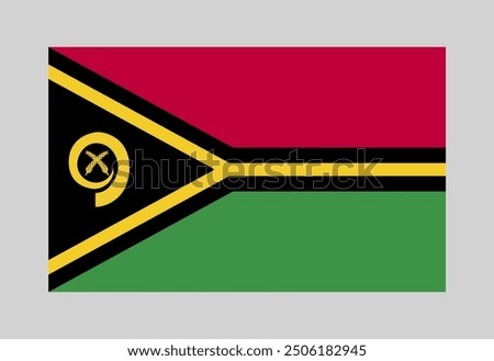 Flag design of the country Vanuatu