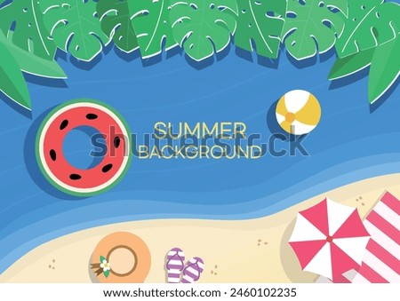 Image, Stock Photo Luminous tower Beach Ocean
